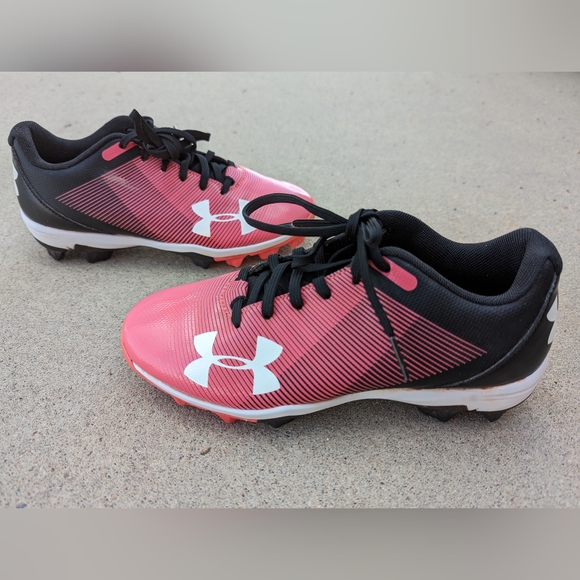 Under Armour Leadoff Low 1297316-002 Youth 2.5 Baseball And Softball Cleats - Picture 5 of 9